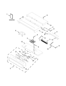 Control Panel Parts Diagram and Parts List for JJW3430HP00  Jenn-Air Wall Oven