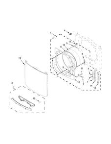 Part Location Diagram of W10626039 Whirlpool HANDLE
