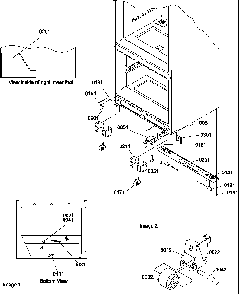 Insulation & Roller Assembly Diagram and Parts List for BX22S5W-P1196707WW  Amana Refrigerator