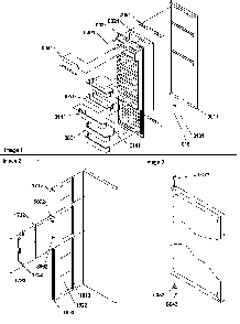 Refrigerator Door Diagram and Parts List for SGD521SW-P1197103WW  Amana Refrigerator