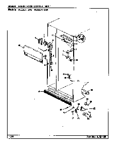 Fresh Food Compartment Diagram and Parts List for RC22LN-3AW CS32A Magic Chef Refrigerator