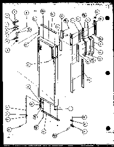 Refrigerator Door Diagram and Parts List for 36511W-P1121603WW  Amana Refrigerator