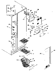 Freezer Compartment Diagram and Parts List for JRSD246B MAQ81A Jenn-Air Refrigerator