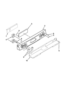 Control Panel Parts Diagram and Parts List for JES9900CCS02  Jenn-Air Range