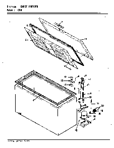 Chest Freezer Diagram and Parts List for C5H V5Z6A Maytag Refrigerator