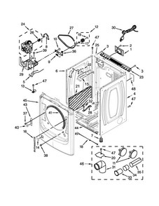 Part Location Diagram of WPW10654006 Whirlpool Electronic Control Board