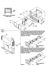 Evaporator/evaporator Fan Motor Diagram and Parts List for ART2127A-PART2127A  Amana Refrigerator