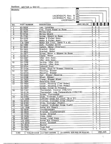 Motor & Drive Page 2 Diagram and Parts List for 8743A  Norge Dryer