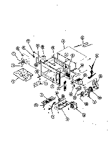 Base & Cavity Diagram and Parts List for CMW50E  Crosley Microwave