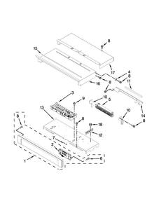 Control Panel Parts Diagram and Parts List for MEW7527DE00  Maytag Wall Oven