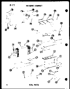 Coil Parts Diagram and Parts List for 113-5NE P54975-62R Amana Air Conditioner