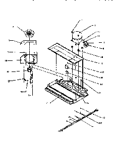 Compressor Compartment Diagram and Parts List for TX21R2-P1157609W  Amana Refrigerator