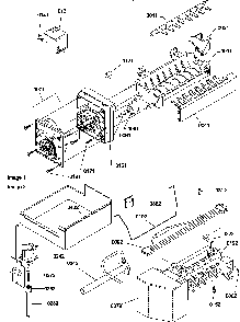 Ice Maker Assembly And Parts Diagram and Parts List for TS19TE-P1306301WE  Amana Refrigerator