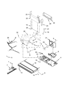 Unit Parts Diagram and Parts List for MFC2062FEZ00  Maytag Refrigerator