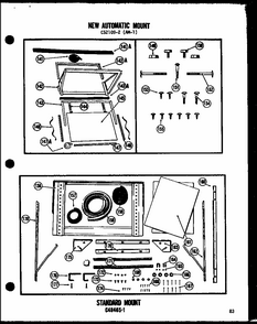 New Automatic Mount Diagram and Parts List for 109-5JH P54390-82R Amana Air Conditioner