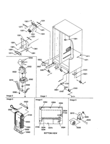 Drain Systems/rollers/evaporator Diagram and Parts List for SRI21VL-P1315601WL  Amana Refrigerator