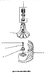 Agitator & Drive Bell Diagram and Parts List for LW4303L-P1163304WL  Amana Washer