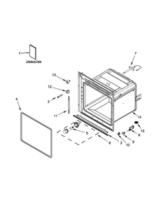 Oven Parts Diagram and Parts List for MEW5524AS00  Maytag Wall Oven