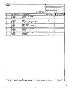 Base Page 3 Diagram and Parts List for 6742A  Norge Washer