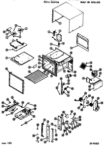 Replacement Parts Diagram and Parts List for WG1010010  Amana Microwave