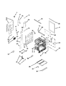 Chassis Parts Diagram and Parts List for MET8820DS02  Maytag Range