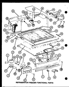 Refrigerator Freezer Functional Parts 1 Diagram and Parts List for IC3H-P7621307W-TM  Amana Refrigerator