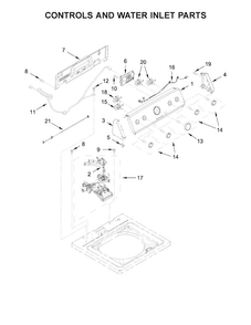 Part Location Diagram of W10694685 Whirlpool Wire Harness