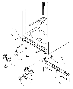 Cabinet Bottom Diagram and Parts List for TA18R3L-P1158307WL  Amana Refrigerator