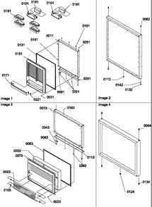 Door Assemblies Diagram and Parts List for BBI20TL-P1199101WL  Amana Refrigerator