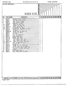 Freezer Compartment Page 2 Diagram and Parts List for 19864A  Admiral Refrigerator