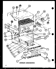 Interior Accessories Diagram and Parts List for TL18H-P77110-20W  Amana Refrigerator