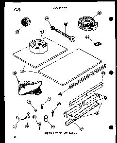 Section 1 Diagram and Parts List for 212-2JM P54655-65R Amana Air Conditioner
