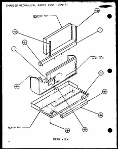 Chassis Mechanical Parts Assy (ptc07400er/p9872201r) (ptc07300er/p9812501r) Diagram and Parts List for PTC07300ER P9882501R Amana Air Conditioner