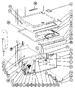 Bottom Mount Refrigerator Diagram and Parts List for BW20K-P7812501W  Amana Refrigerator