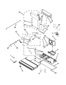 Unit Parts Diagram and Parts List for MFT2976AEM01  Maytag Refrigerator
