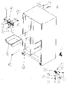 Factory Installed Ice Maker Diagram and Parts List for SX120J-P7870122W  Amana Refrigerator