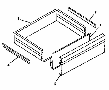 Drawer  (ards800e/p1131920ne) (ards800ww/p1131920nww) (cards800e/p1131922ne) (cards800ww/p1131922nww) Diagram and Parts List for CC1W-P1155202  Amana Range