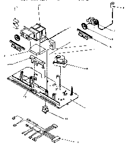 Control Assembly Diagram and Parts List for TJ18R8L-P1181715WL  Amana Refrigerator