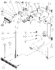 Refrigerator/freezer Controls And Cabinet Diagram and Parts List for 36048-P1122102W  Amana Refrigerator