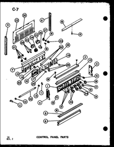 Control Panel Diagram and Parts List for MRR-1000-P85514-4S  Amana Microwave Oven Combo