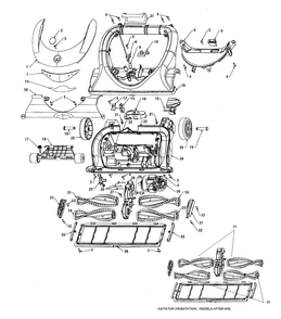 Agitator, Mainbody, Hood Diagram and Parts List for U8130-900  Hoover Upright Vacuum