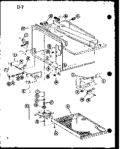 Antenna/hardware Diagram and Parts List for RL-3 P75589-6M Amana Microwave