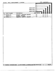 Unit Compartment/system Page 3 Diagram and Parts List for HMG621860  Admiral Refrigerator