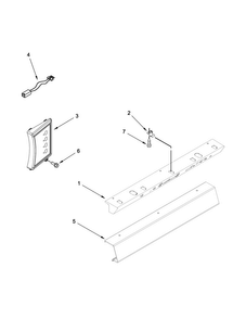 Control Panel Parts Diagram and Parts List for JS48SSDUDE00  Jenn-Air Refrigerator
