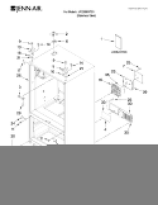 Cabinet Parts Diagram and Parts List for JFI2089WTS3  Jenn-Air Refrigerator
