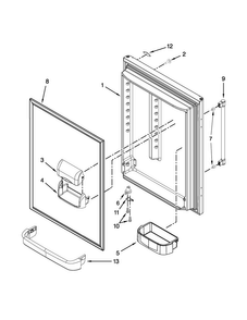 Part Location Diagram of WPW10612926 Whirlpool Nameplate