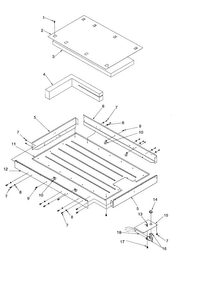 Heater Box Assembly Diagram and Parts List for AK2T30E4-P1143707NE  Amana Cooktop