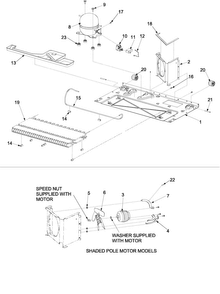 Compressor Diagram and Parts List for ARB8057CB-PARB8057CBO  Amana Refrigerator
