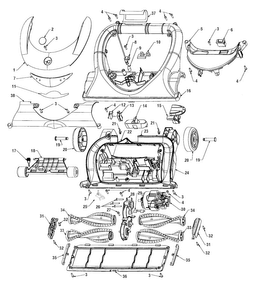 Agitator, Mainbody, Hood Diagram and Parts List for U8131-900  Hoover Upright Vacuum