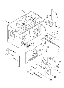 Freezer Liner Parts Diagram and Parts List for JF42SEFXDB01  Jenn-Air Refrigerator